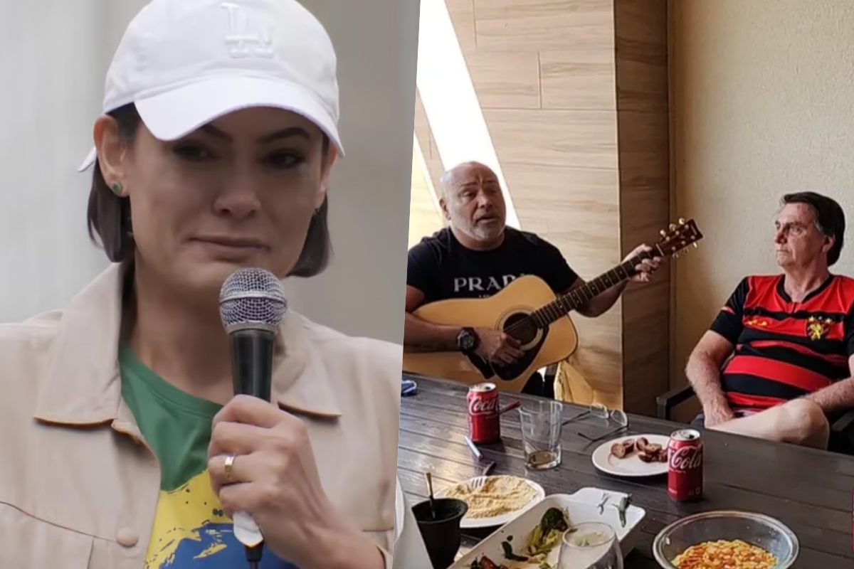 Michelle Bolsonaro, Rick e Jair Messias Bolsonaro Michelle Bolsonaro, Rick e Jair Messias Bolsonaro