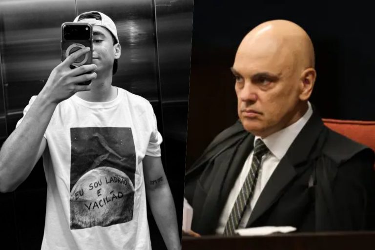 “Ladrão e vacilão”: Nikolas Ferreira ataca Moraes com camiseta