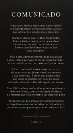 Nota oficial