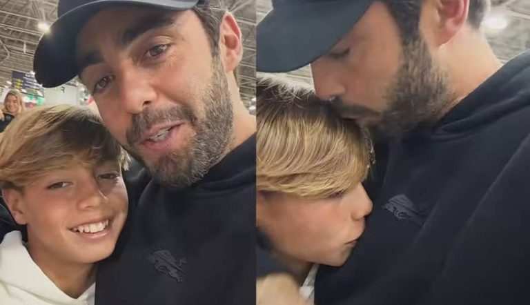 Pedro Scooby se despede do filho mais velho com Luana Piovani
