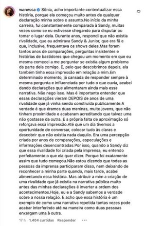 Post da Wanessa Post da Wanessa