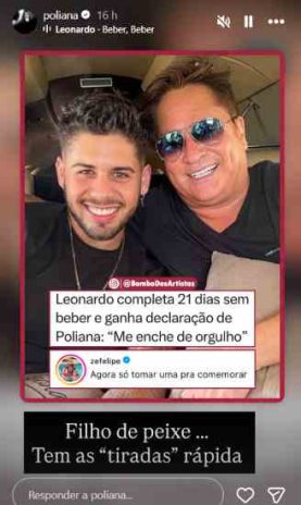 Postagem da Poliana Rocha Postagem da Poliana Rocha (Reprodução: Instagram)