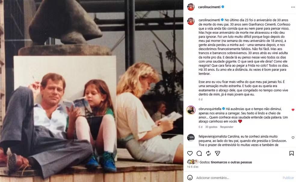 Print Instagram Carolina Cimenti