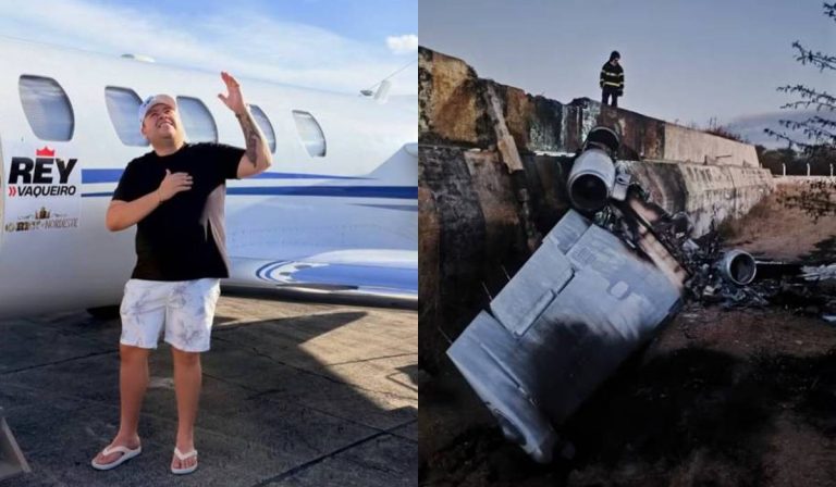 Estado de saúde do cantor Rey Vaqueiro vem à tona após queda de avião