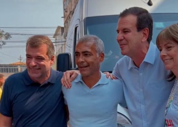 Rom&aacute;rio e Eduardo Paes