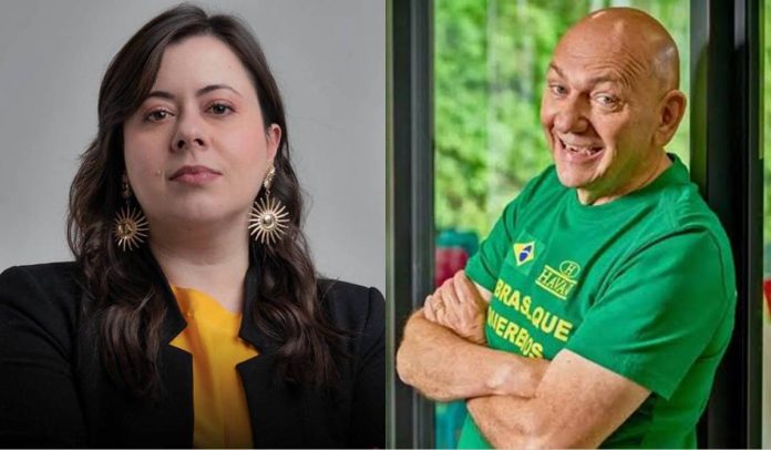 Sâmia Bomfim e Luciano Hang Sâmia Bomfim e Luciano Hang