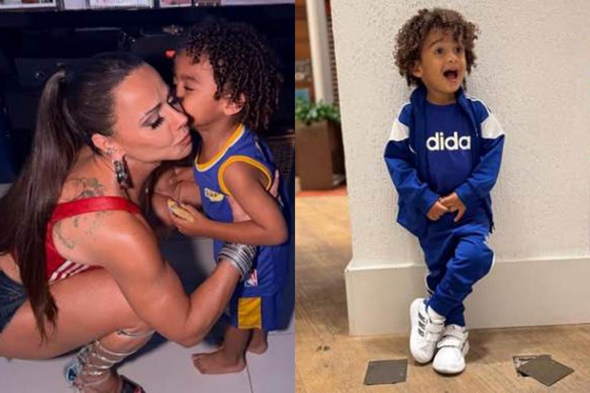 Viviane Araújo e o filho - Instagram