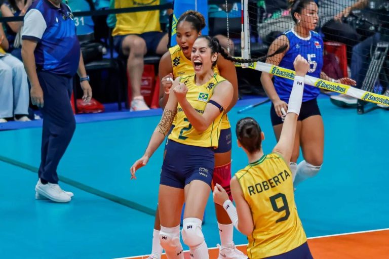 Vôlei feminino: Brasil vence o Chile e fica a um passo de vaga nos Jogos de Los Angeles