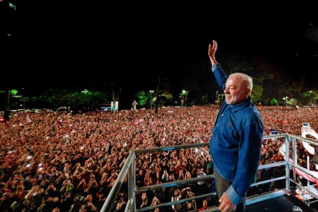 Presidente da Rep&uacute;blica, Luiz In&aacute;cio Lula da Silva, durante discurso de reelei&ccedil;&atilde;o, S&atilde;o Paulo (SP). Foto: Ricardo Stuckert