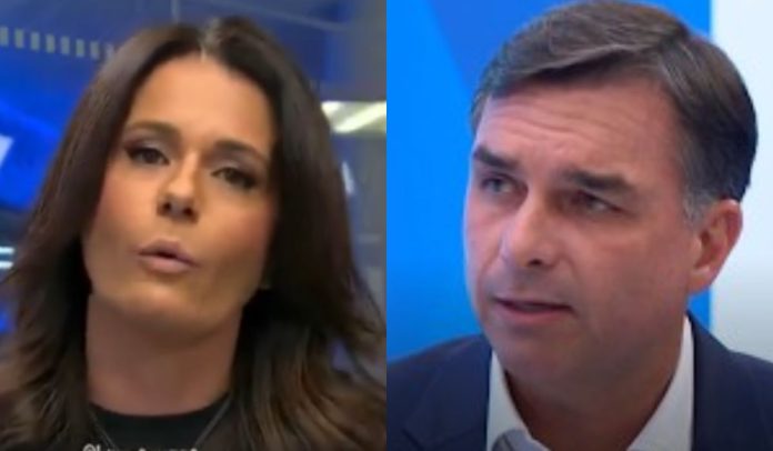 Adriana Araújo e Flávio Bolsonaro Adriana Araújo e Flávio Bolsonaro