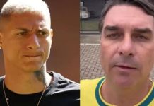Richarlison mostra os documentos para atestar que Flávio Bolsonaro e seu sócio “roubaram” ilha