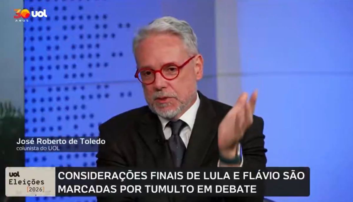 José Roberto de Toledo José Roberto de Toledo (Foto: Reprodução/ Captura de tela/ Canal UOL)
