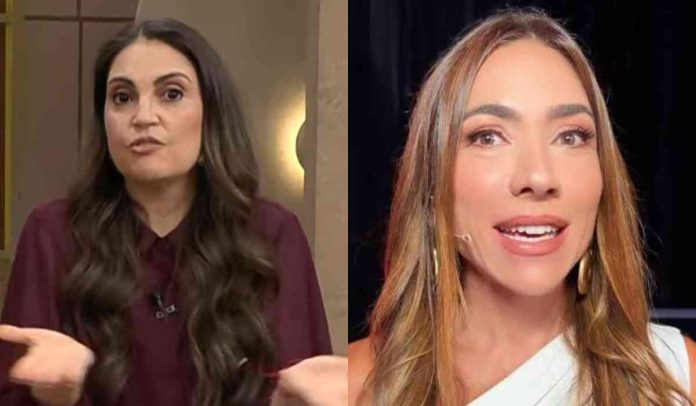 Chris Flores e Patrícia Abravanel