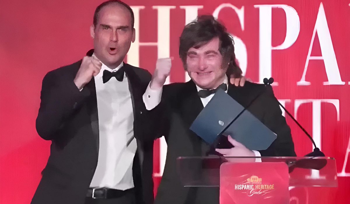 Eduardo Bolsonaro e Javier Milei Eduardo Bolsonaro e Javier Milei