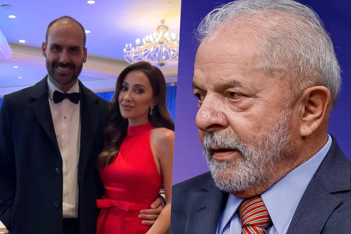Eduardo Bolsonaro, Heloísa e Lula Eduardo Bolsonaro, Heloísa e Lula