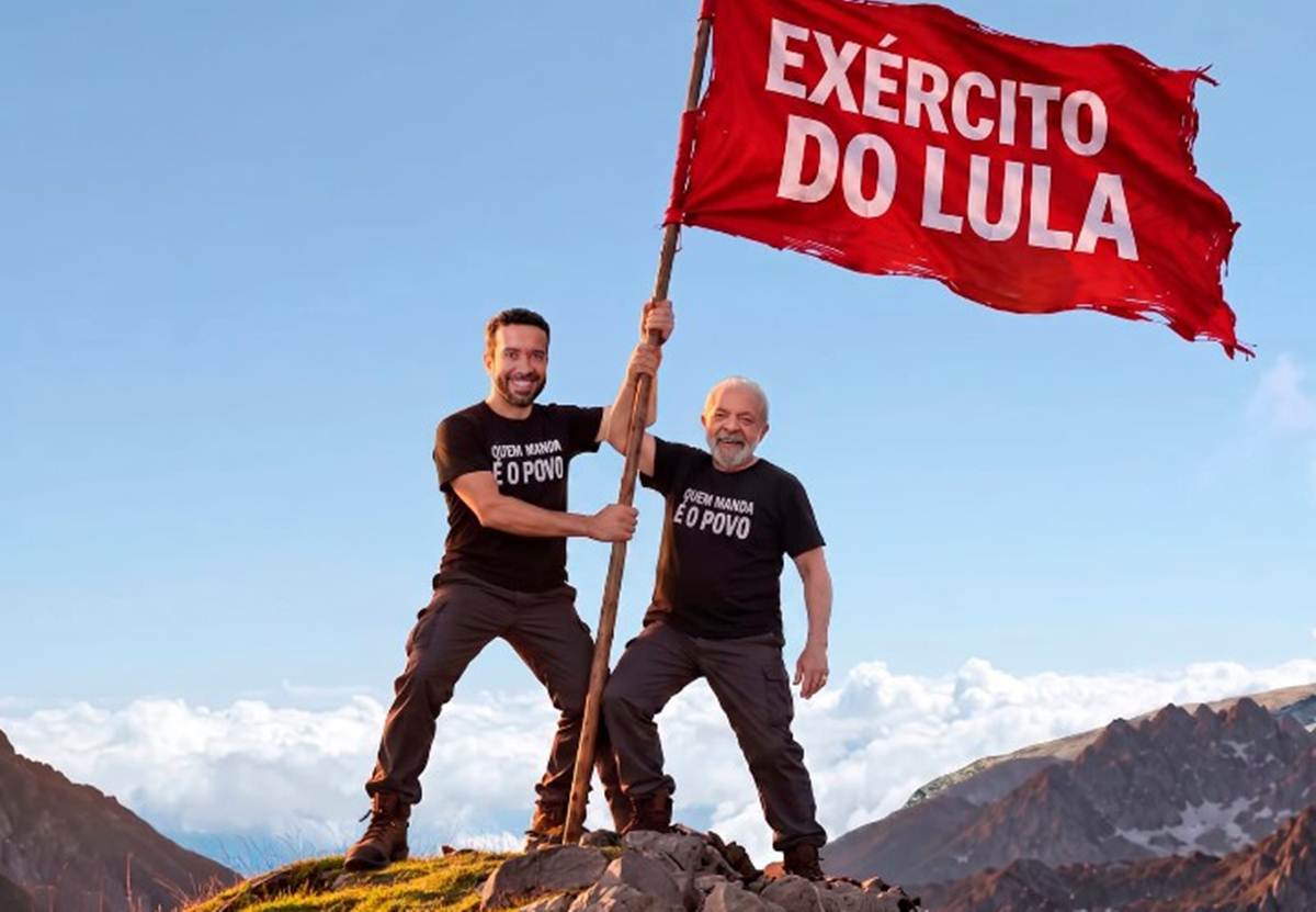 Exercito do Lula - Janones e Lula - Redes sociais