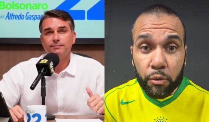 Flávio Bolsonaro e Daniel Alves