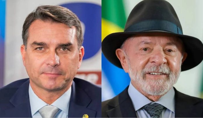 Flávio Bolsonaro e Lula - Foto: Divulgação PL/ Ricardo Stuckert
