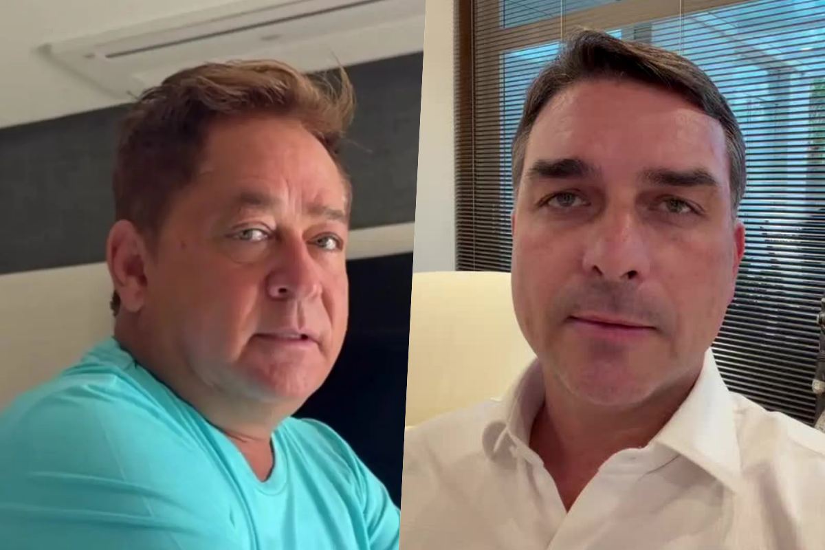 Leonardo e Flávio Bolsonaro Leonardo e Flávio Bolsonaro