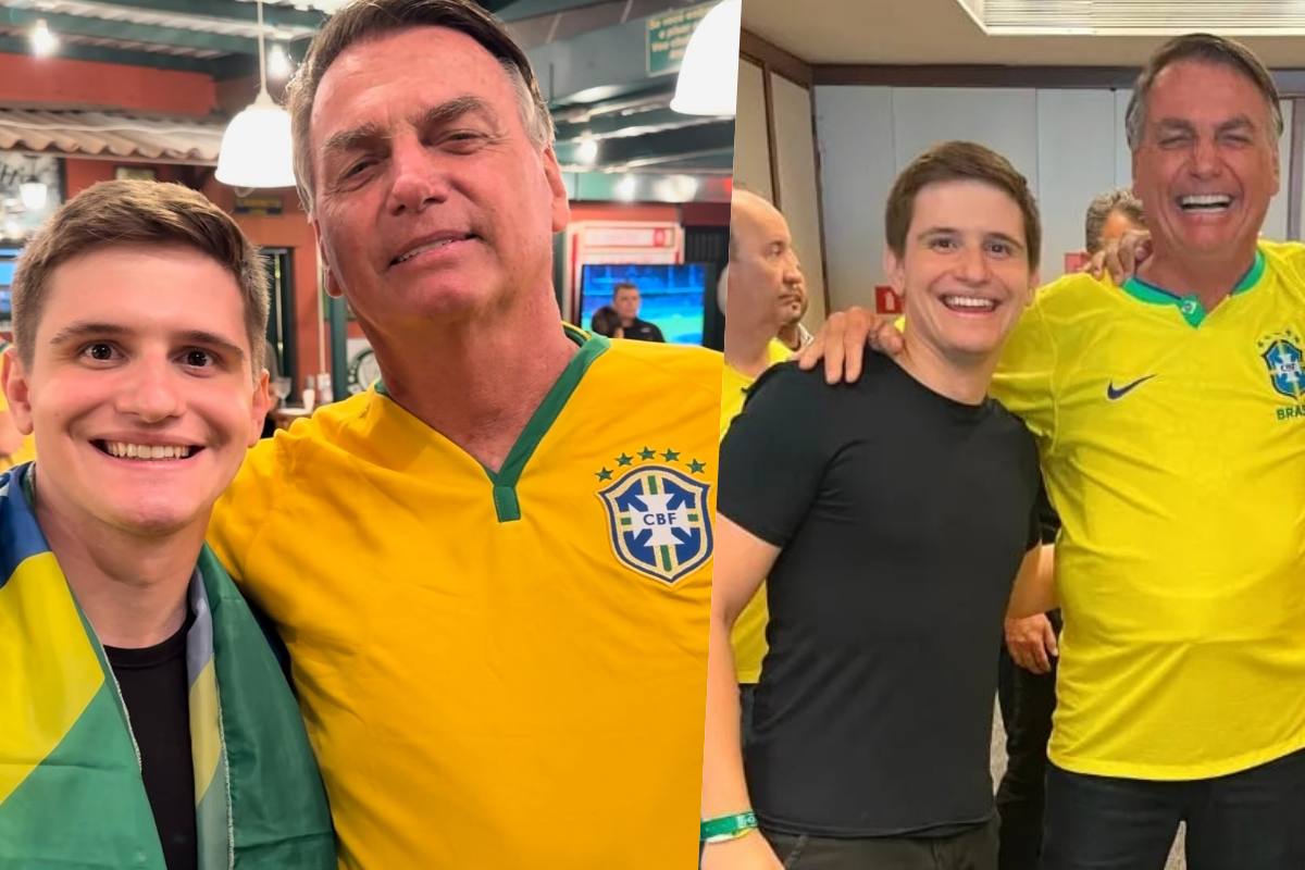 Lucas Pavanato e Jair Bolsonaro Lucas Pavanato e Jair Bolsonaro