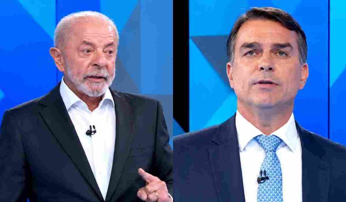 Lula e Flávio Bolsonaro (Reprodução: Instagram)