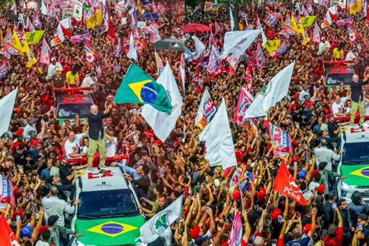Lula em BH - Instagram