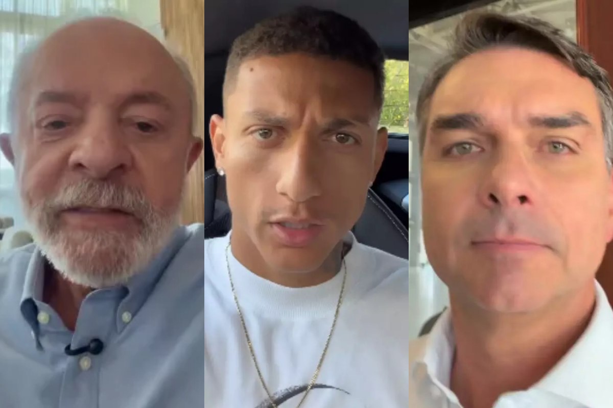 Lula, Richarlison e Flávio Lula, Richarlison e Flávio