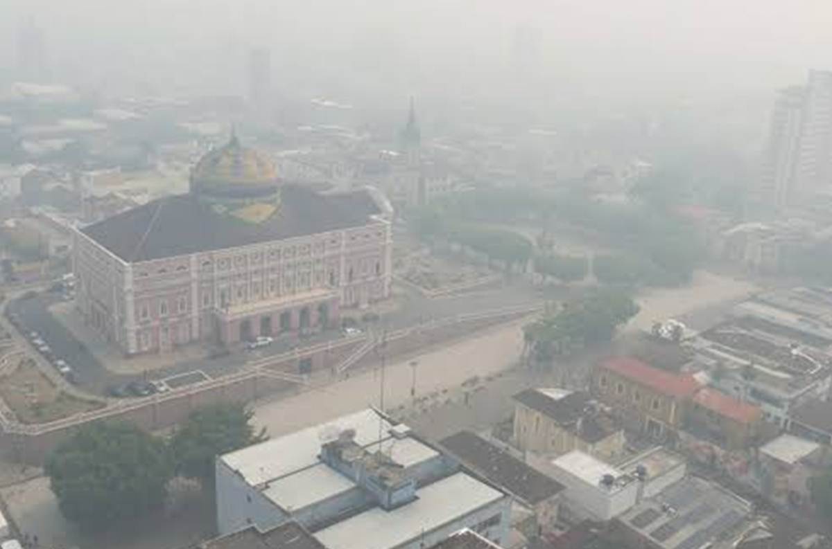 Manaus - fumaça - redes sociais