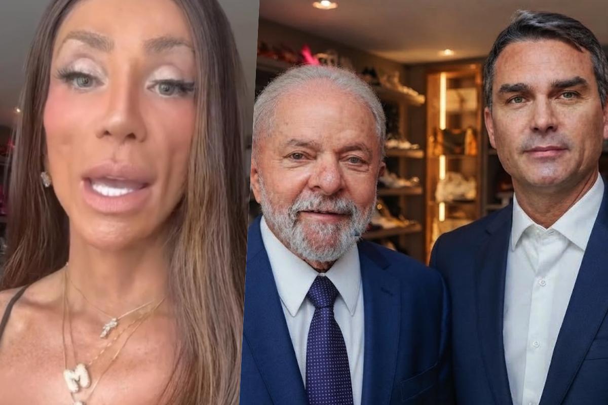 Maya Massafera, Lula e Flávio Bolsonaro