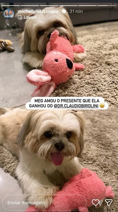 Meg, stories Michelle Bolsonaro Meg, stories Michelle Bolsonaro