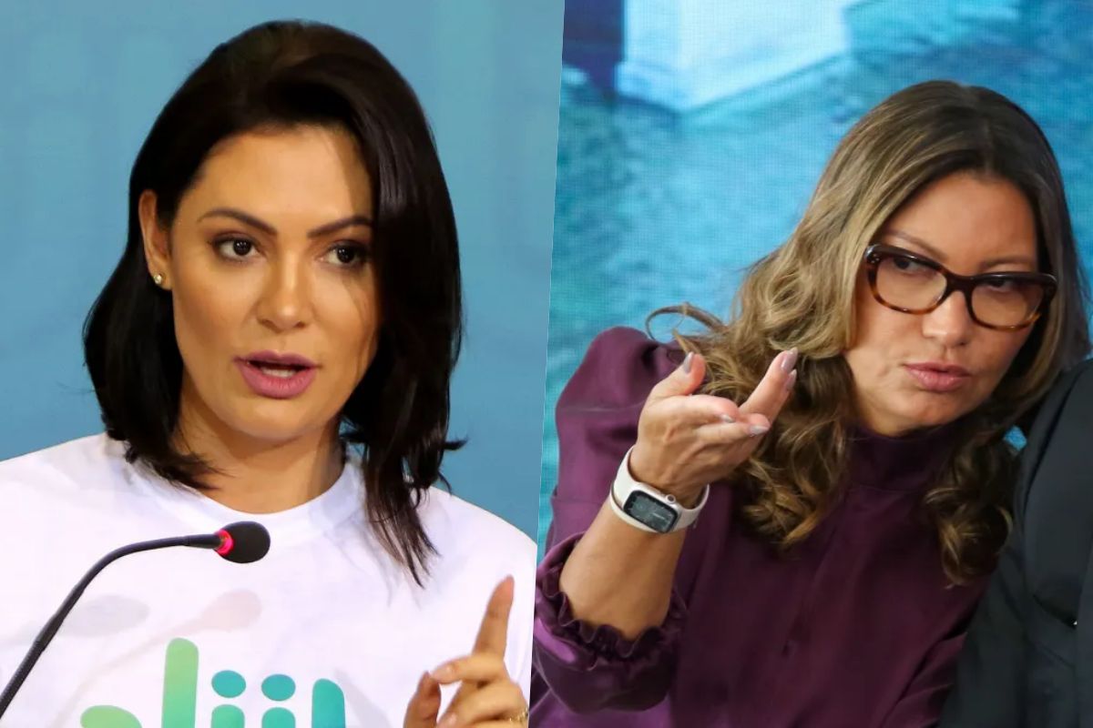 Michelle Bolsonaro e Janja Lula da Silva Michelle Bolsonaro e Janja Lula da Silva