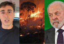 Nikolas Ferreira escancara descaso de Lula por recorde de queimadas na Amazônia e cobra artistas