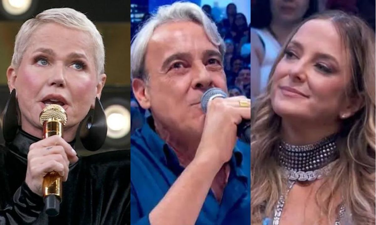 Xuxa, Alexandre Borges e Ticiane Pinheiro (Foto: Reprodução/ TV Globo)