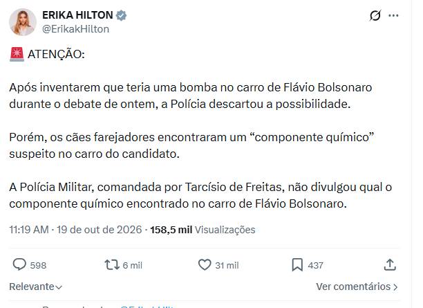 Post de Erika Hilton