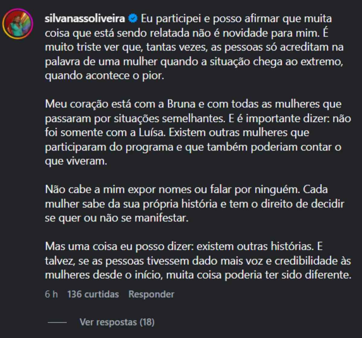 Silvana, mãe de Ludmilla