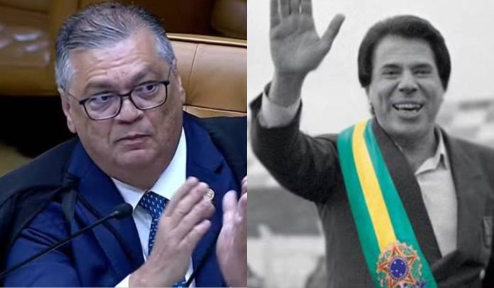 Silvio Santos e Flávio Dino Flávio Dino e Silvio Santos - Fotos: Agência Brasil/STF/SBT