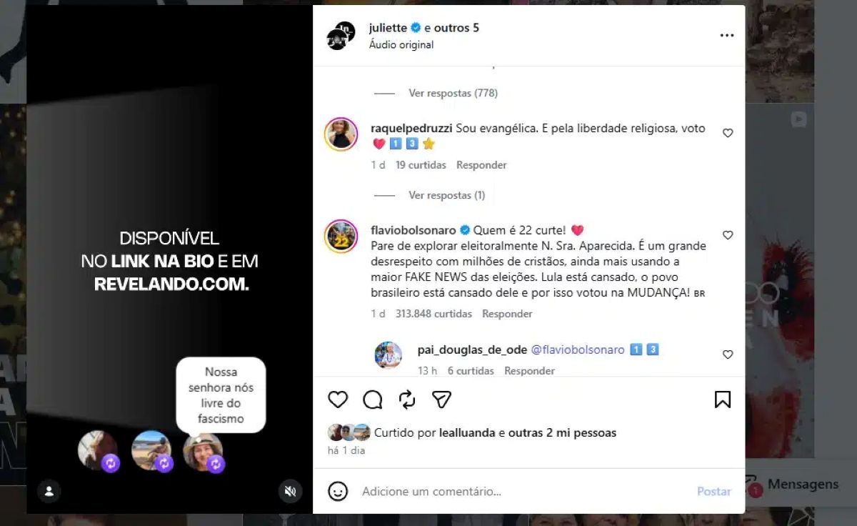 (Reprodução/ Instagram @Juliette)
