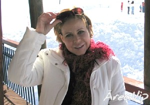 Claudete Troiano passa férias no Chile e grava matérias para o ”Pra Valer”