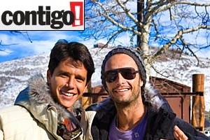Márcio Garcia e Rodrigo Santoro praticam snowboard nos EUA