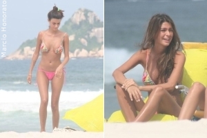 Thaila Ayala curte dia de sol na praia