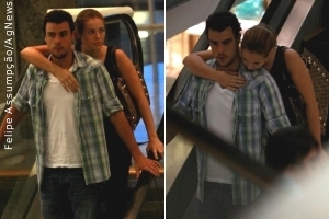 Paola Oliveira e Joaquim Lopes são clicados em shopping