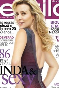 Christine Fernandes estampa capa de revista