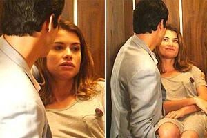 Viver a Vida: Luciana chega em casa carregada no colo de Jorge