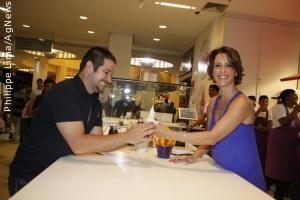 Murilo Benício prestigia inauguração de loja de Guilhermina Guinle