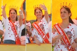 Francine Piaia anima bloco de rua no Rio