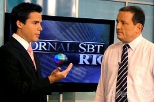 Luiz Bacci recebe Roberto Cabrini no SBT Rio