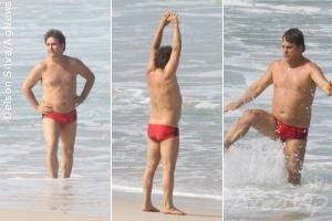 Marcos Frota curte dia na praia