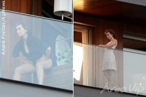 Maitê Proença posa para JR Duran em hotel