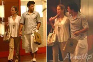 Eliana e João Marcelo Bôscoli são clicados em shopping no Rio