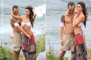 Thaila Ayala e Paulo Vilhena posam para campanha